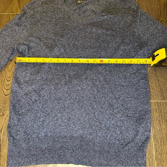 Banana Republic Sweater Mens Medium Blue Silk Linen Long Sleeve V-Neck P… - Picture 4 of 6